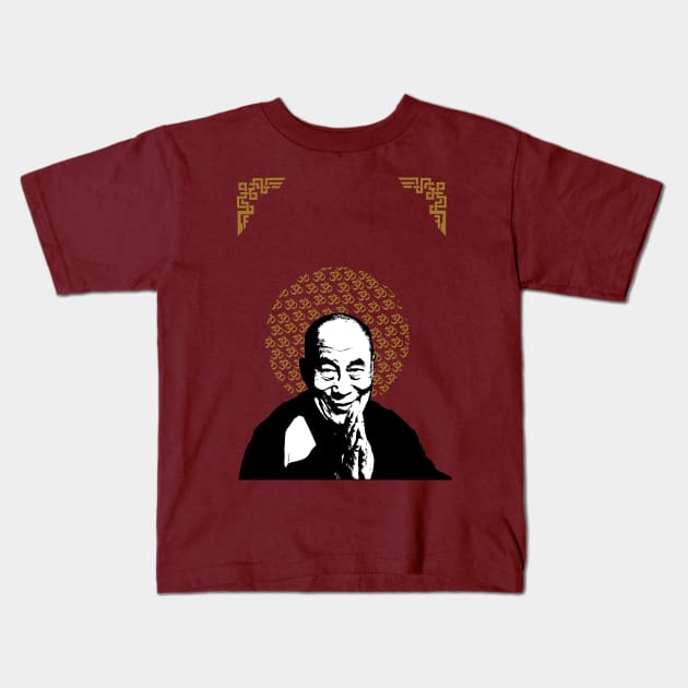 Dalai Lama Kids T-Shirt by Allbestshirts